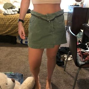 Urban outfitters green jean skirt